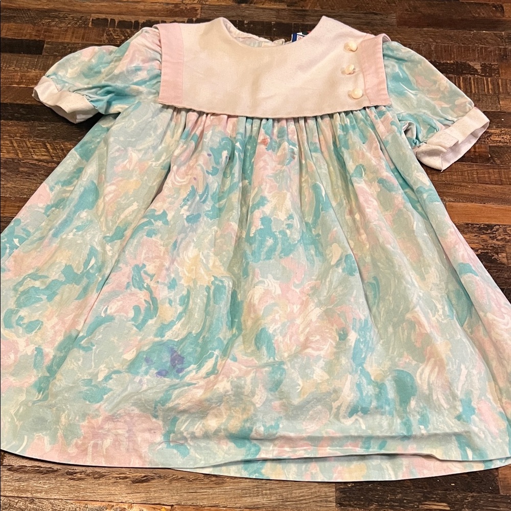Vintage Diane Von Furstenberg Cream and Pastel Dress